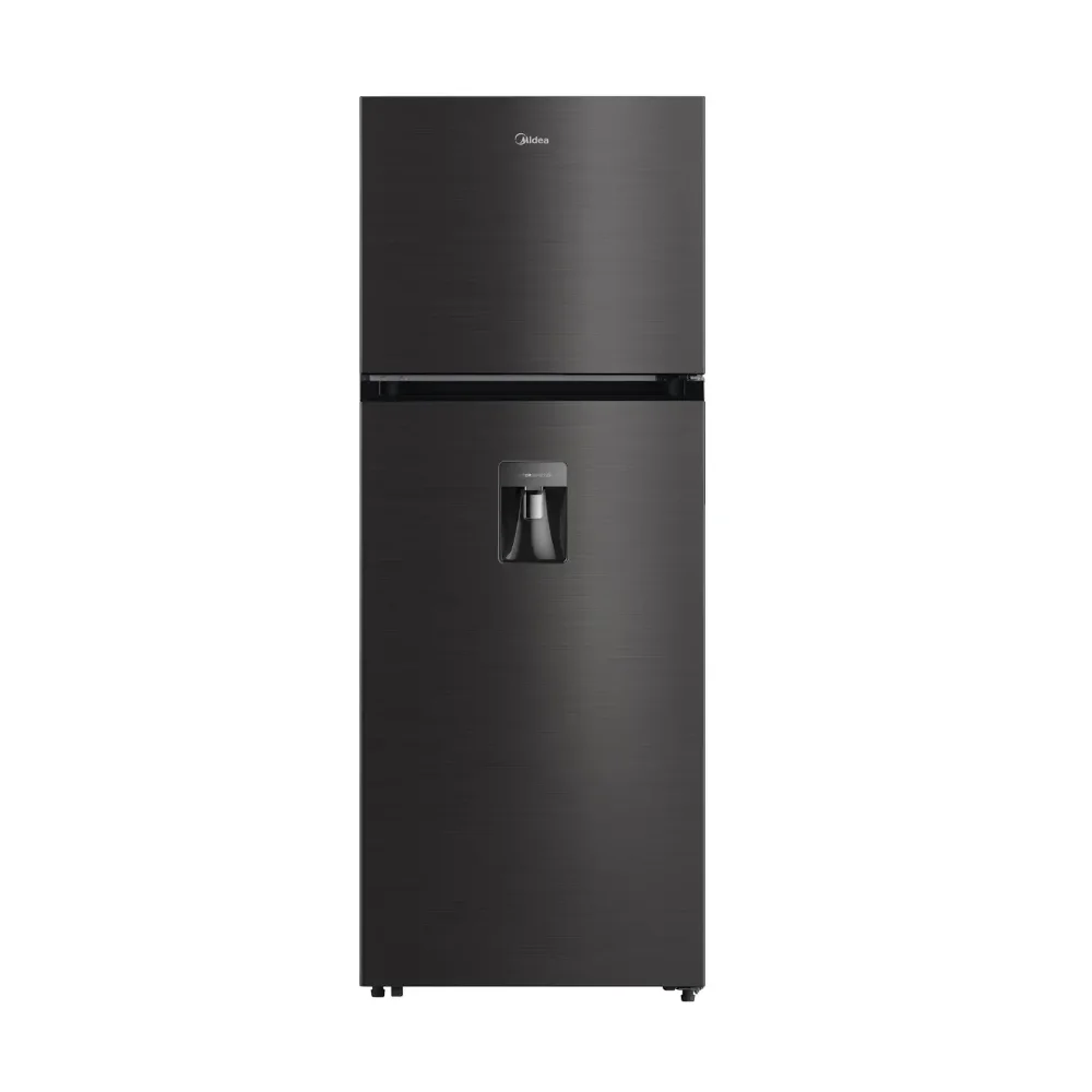 REFRIGERADORA 13 PIES TOP MOUNT DOBLE PUESTA COLOR: NEGRO, MIDEA MDRT