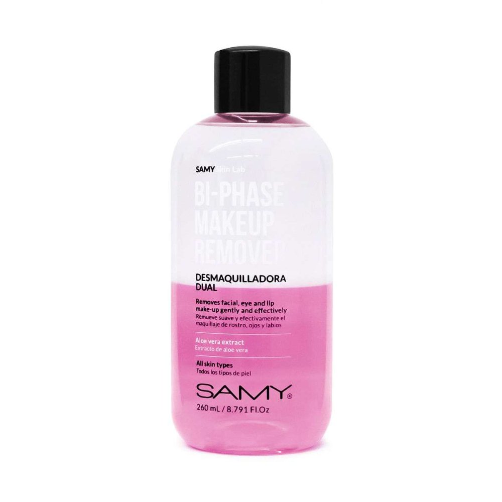 SAMY DESMAQUILLANTE DUAL ROSADA 260ML