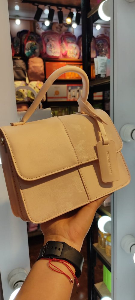 BOLSO ROSADO CUADROS