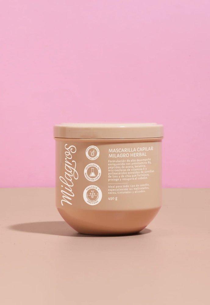 mascarilla capilar milagro herbal