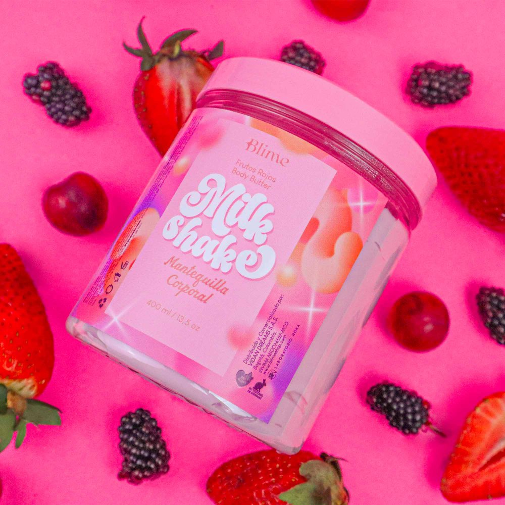 milk shake mantequilla corporal frutos rojos