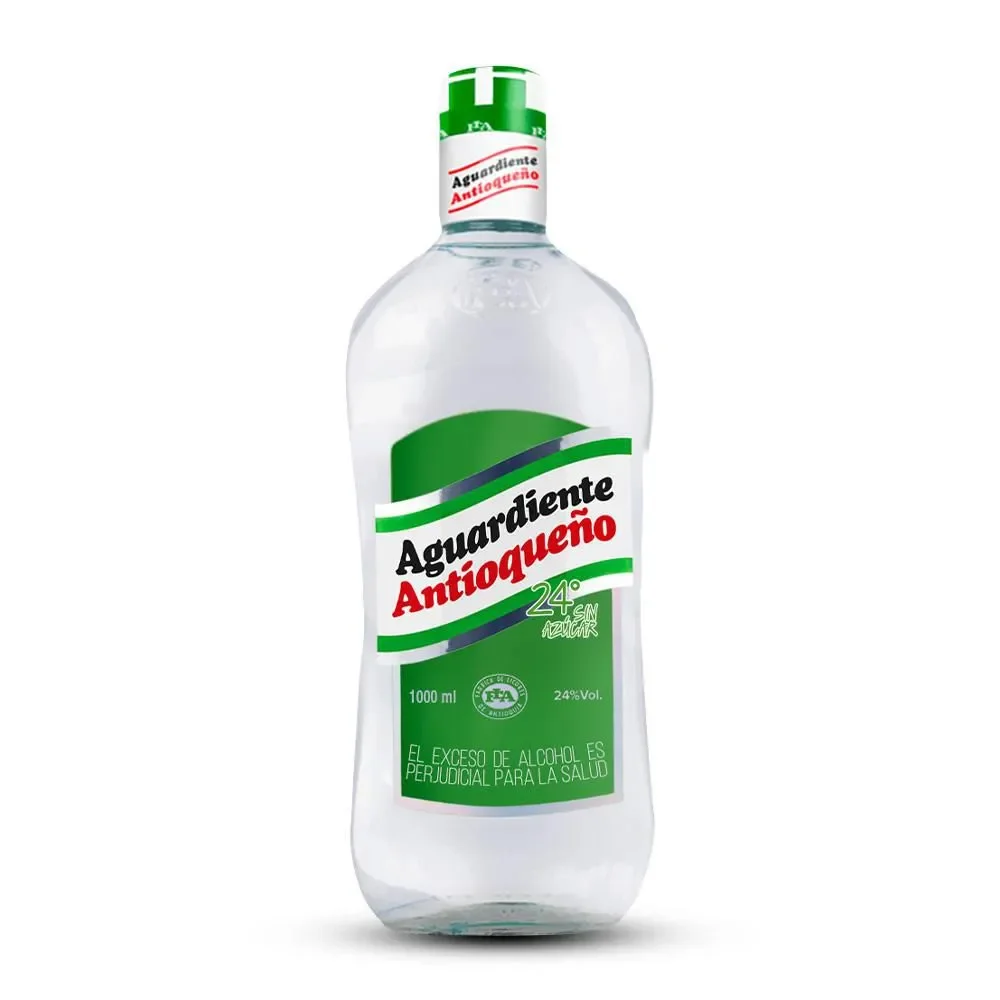 AGUARDIENTE VERDE 1000ML-BOTELLA