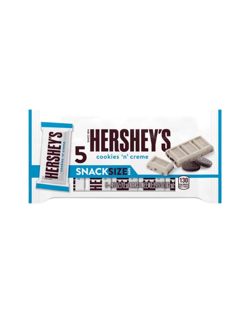 CHOCOLATES COOKIES & CREAM - HERSHEY'S SNACK SIZE