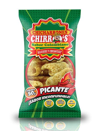Chicharrón  artesanal chirro's   picantesX45g