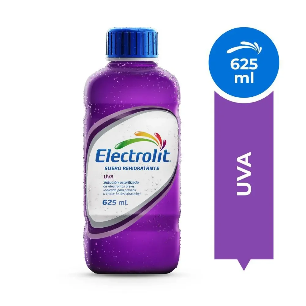 Electrolit X625ml suero rehidratante  sabor uva