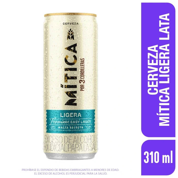 Cerveza mítica ligera lata X310ml X1UND
