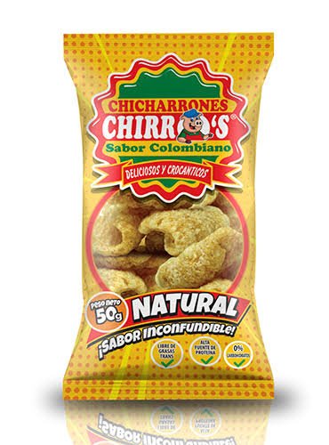 Chicharrón  artesanal chirro's   naturales X45g