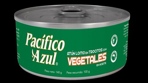 Atún pacifico azul trocitos con vegetales en aceite