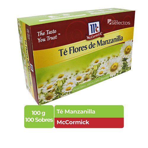 Té de manzanilla bolsa McCormick