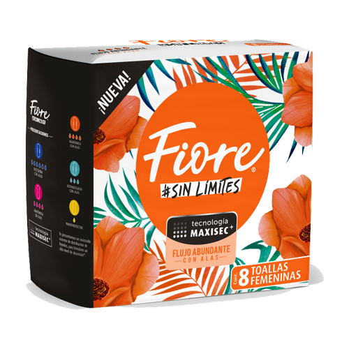 fiore sin alas 8 unidades