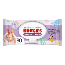 Toallas humedas huggies 80 unidades