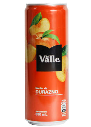 Del valle jugo de durazno