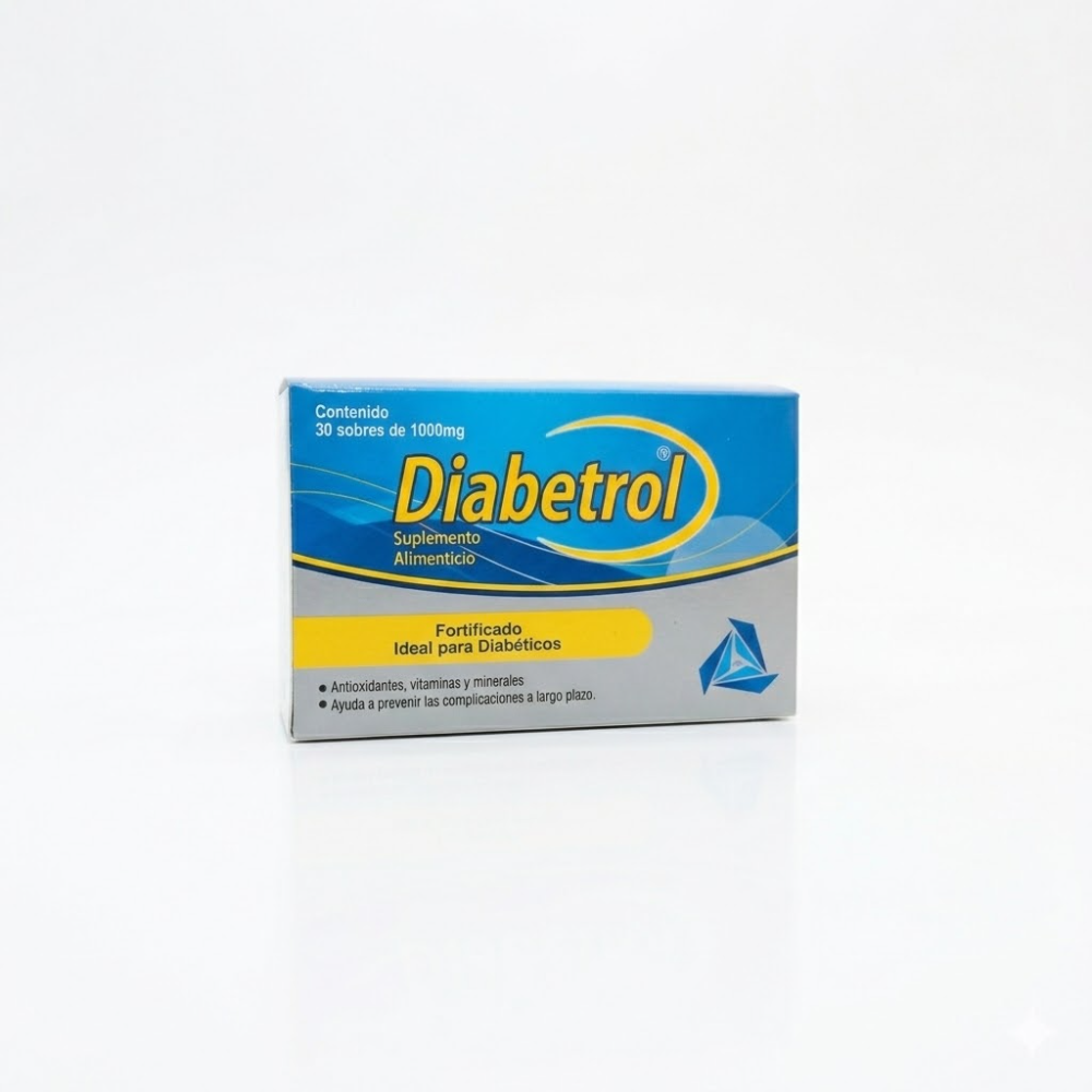Diabetrol 1000mg sobres, caja x 30 sobres dispensables