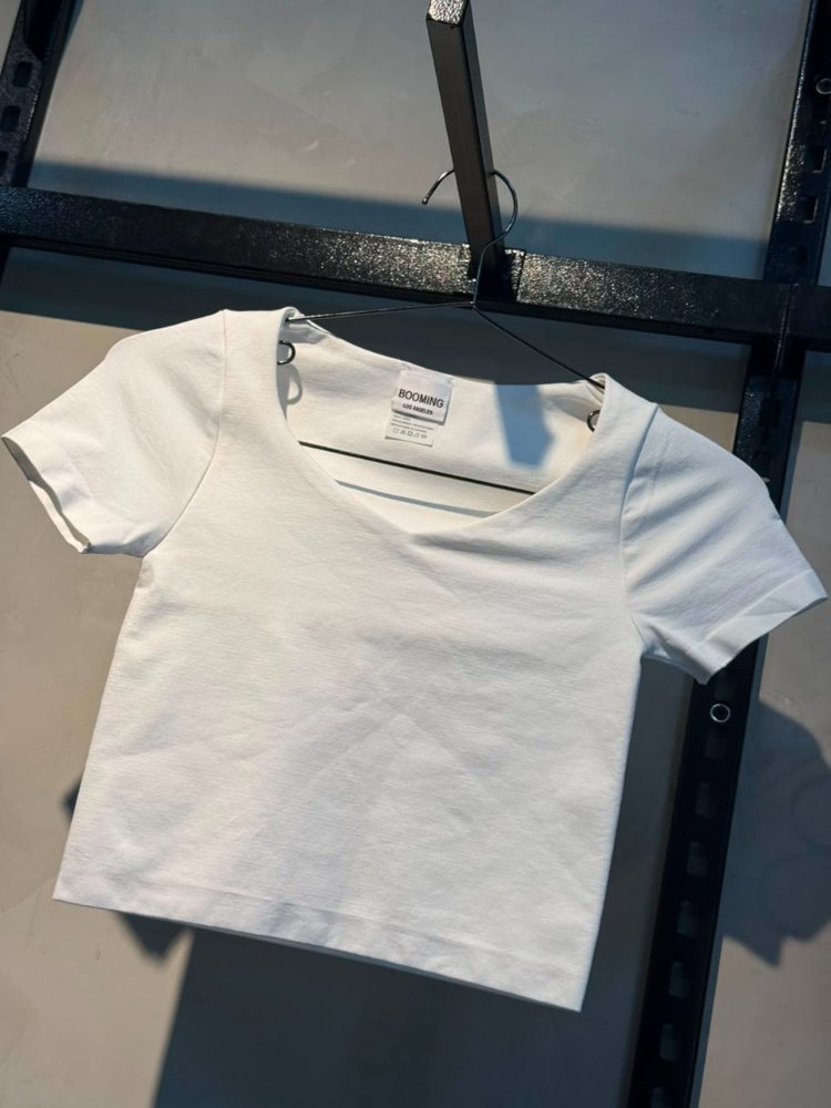 camisa booming blanca basica