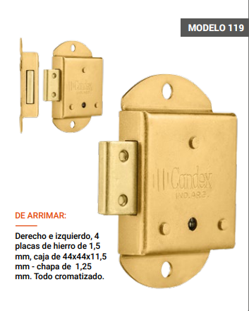 CANDEX 119 ARRIMAR DERECHA/IZQUIERDA