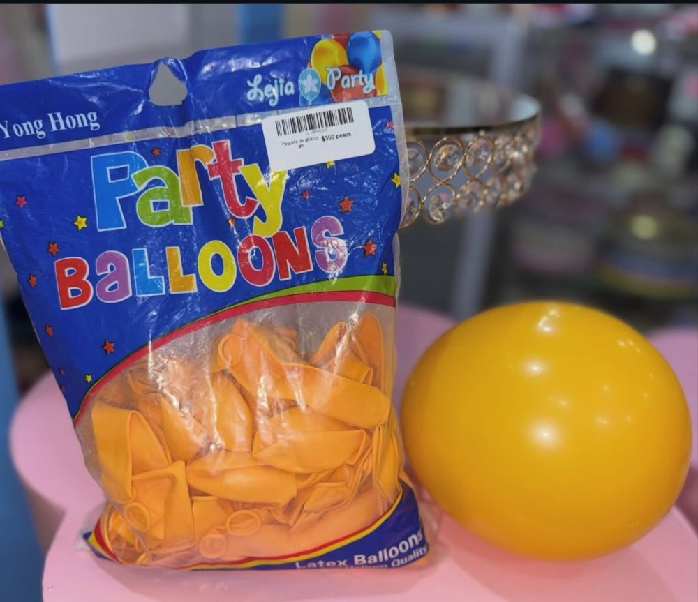 Paquete de globos naranja claro #9, paquete de 100 globos