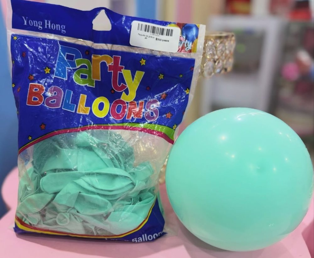Paquete de globos #9, verde menta, 100 PCS