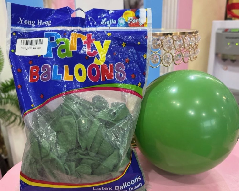 Paquete de globos #9 verde militar, 100 PCS