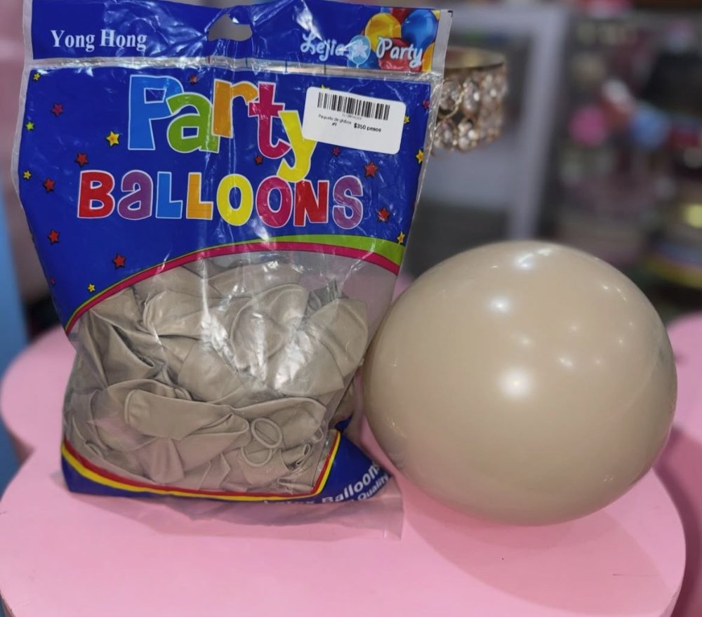 Paquete de globos #9 color arena, 100 PCS