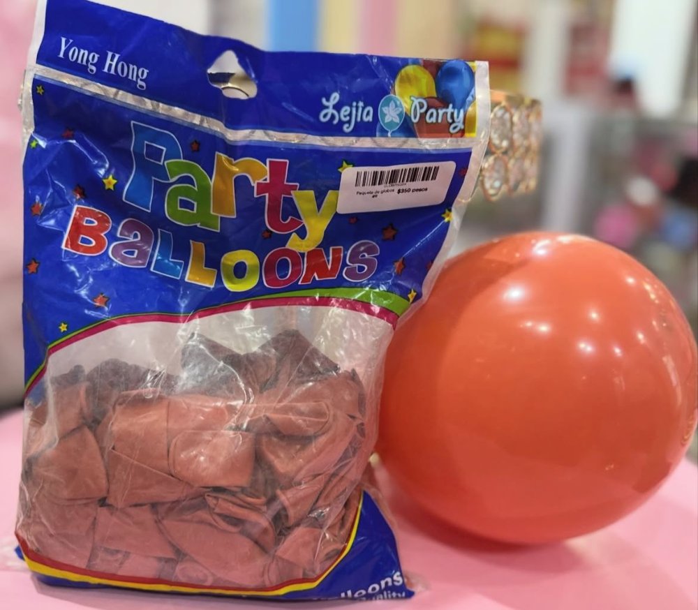 Paquete de globos #9 ladrillo anaranjado, 100 PCS