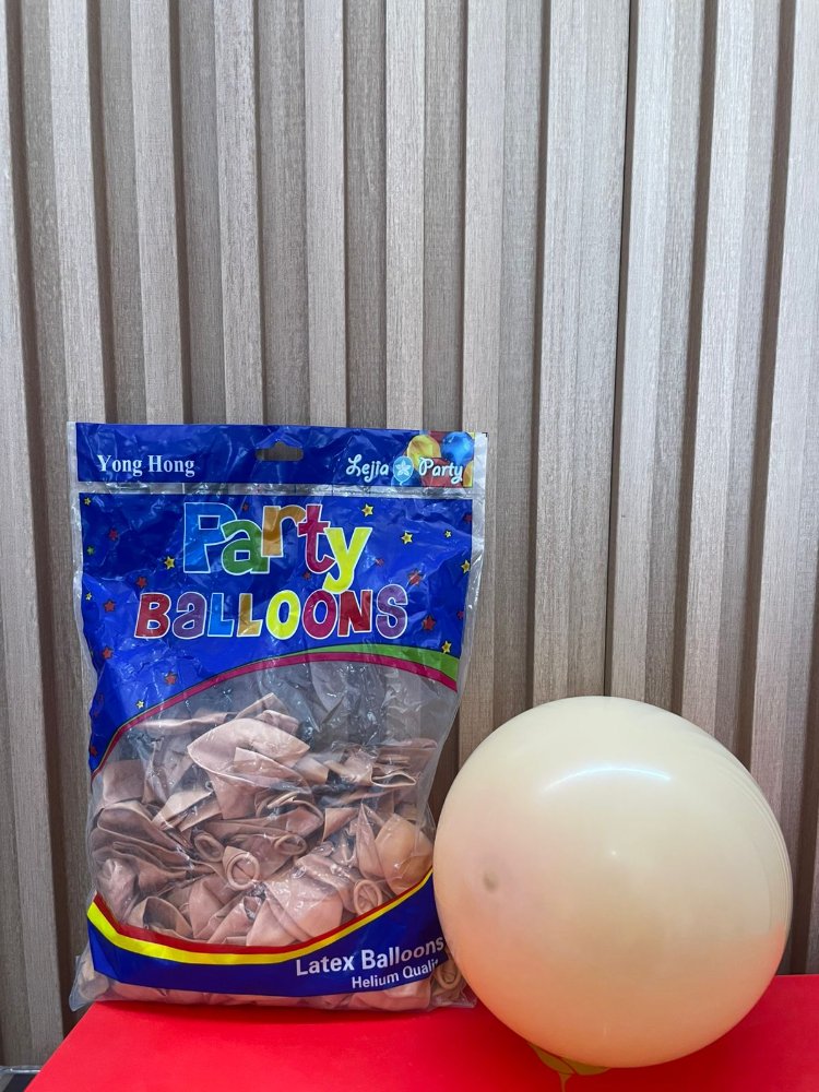 Paquete de globos #9 color piel, 100 PCS