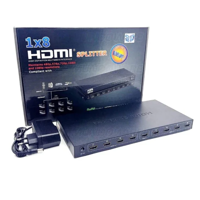010 MULTI SUICHE HDMI 1X8 SPLITTER 1080 4K2K