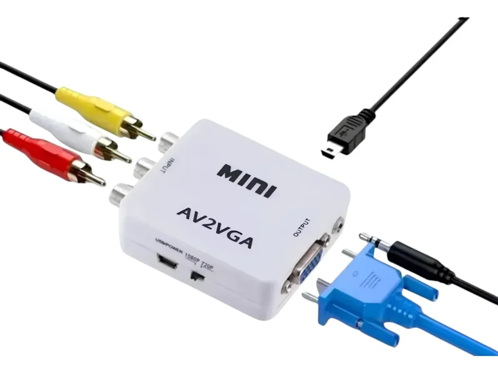 045 AV2VGA CONVERTIDOR RCA AUXILIAR PARA VGA