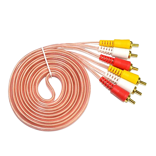 1440 CABLE RCA 1.5M GRUESO TRANSPARENTE