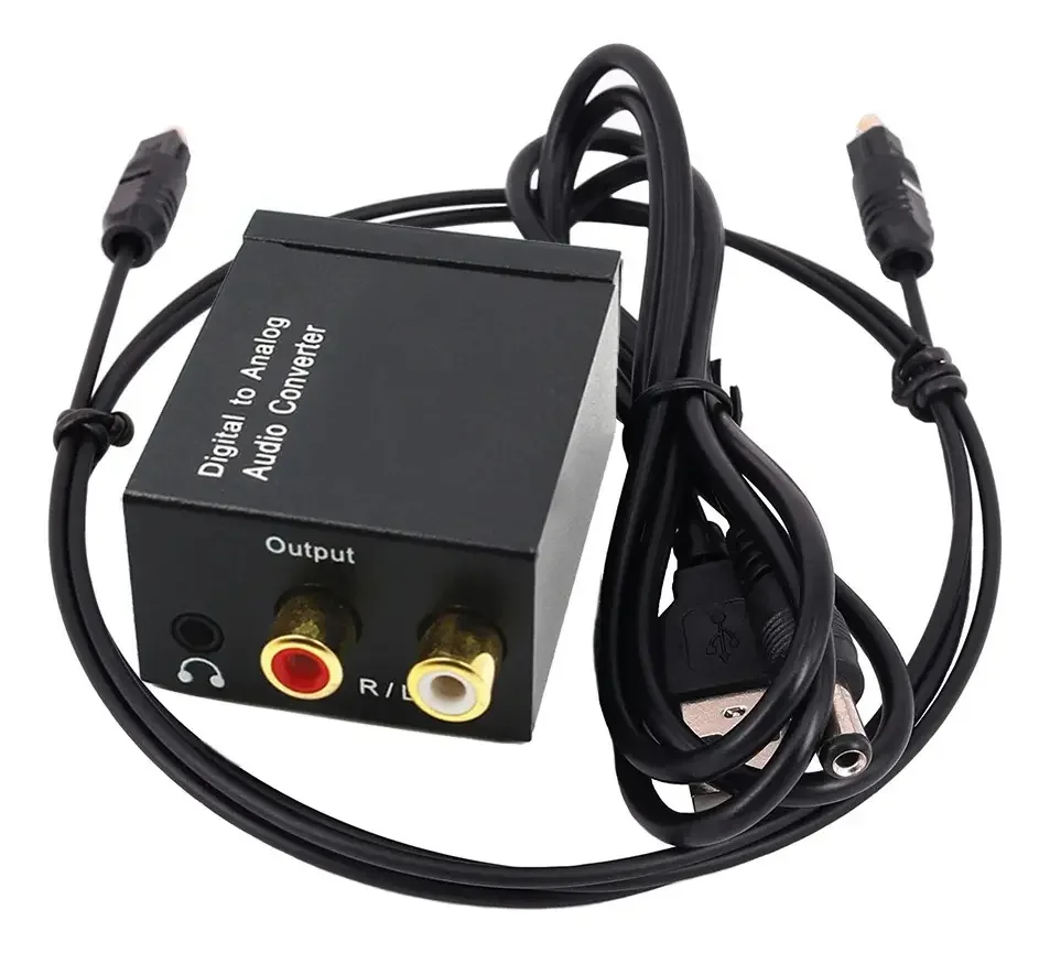 040 convertidor audio digital a optico con cable