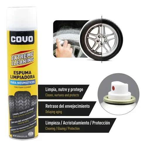00045 ESPUMA LIMPIADORA DE CAUCHO COVO 650 ML
