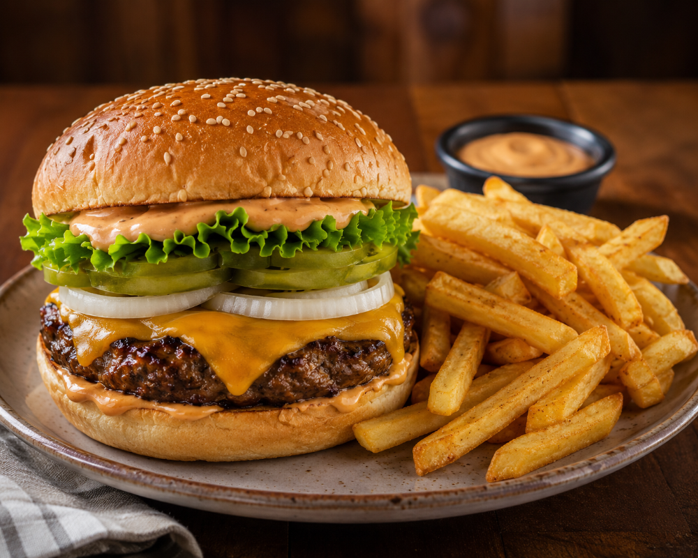 HAMBURGUESA CLASICA