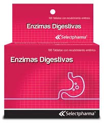 Enzimas Digestivas (pancreatina (50 mg) y simeticona (40 mg) Tableta Unidad (Selectpharma)