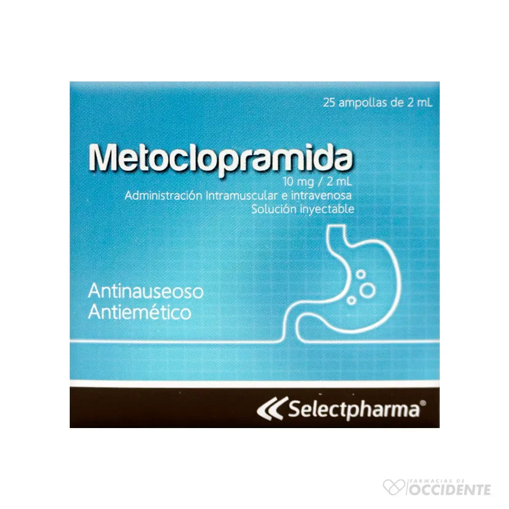 Metroclopramida 10mg/2ml Ampolla IM/IV(Selectpharma)