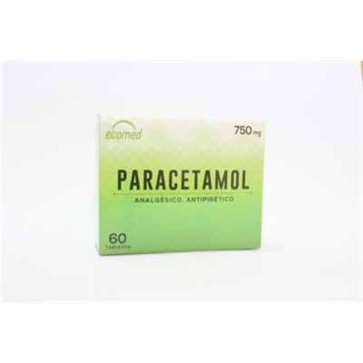 Paracetamol 750mg Tableta Unidad (Ecomed)