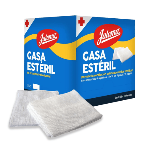 Gasa Simple Estéril 10x10 Sobre 1 Pieza (Jaloma)