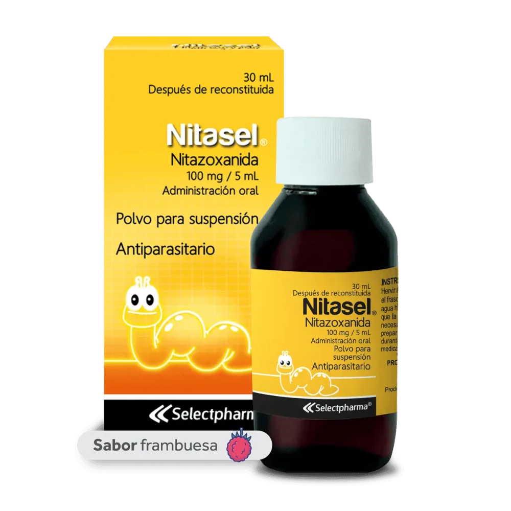 Nitasel 100mg (Nitazoxanida) Suspensión 30ml (Selectpharma)