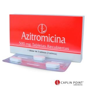 Azitromicina 500mg Caja 3 Tabletas
