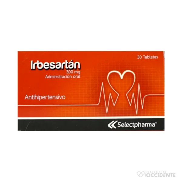 Irbesartan 300mg Blister 10 Tabletas (Selectpharma)