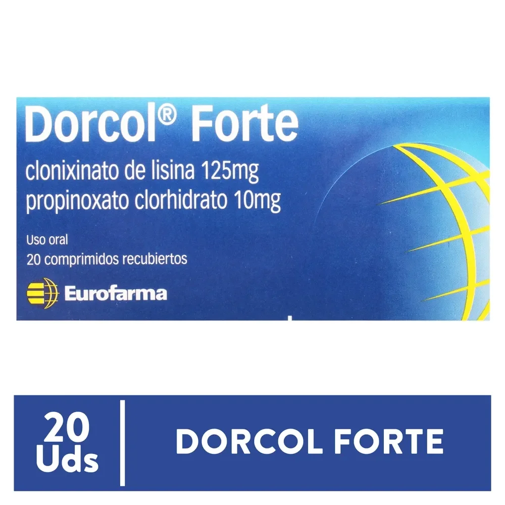 Dorcol Forte (Clonixinato de Lisina y Propinoxato) Tableta Unidad (Eurofarma)