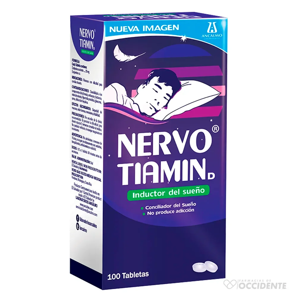 Nervo Tiamin  (Succinato de doxilamina) Tableta Unidad