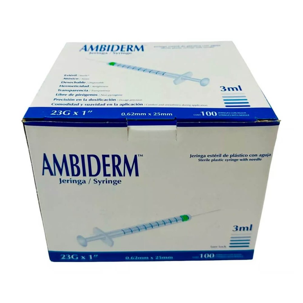 Jeringa 3cc 23 x1 Unidad