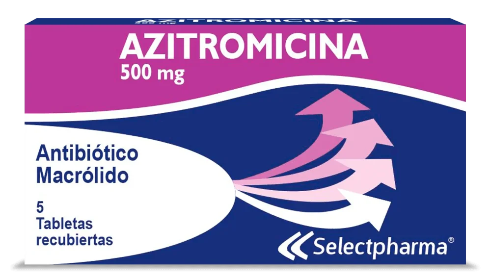 Azitromicina 500mg Caja 5 Tabletas