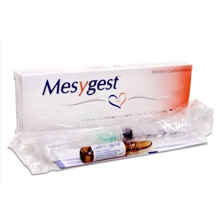 Mesygest (noretisterona y estradiol) Anticonceptivo Mensual Inyectable Caja de 1 Ampolla