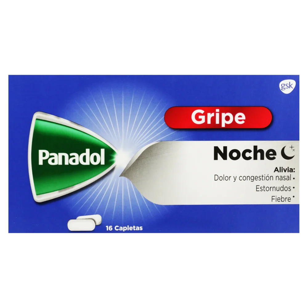 Panadol Gripe Noche Sobre 2 Tabletas