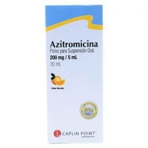 Azitromicina 200mg/5ml Suspension Polvo