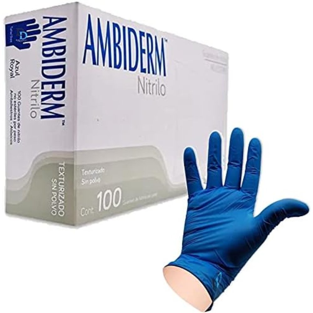 Guantes Nitrilo Azul Talla "S" Caja 50 Pares