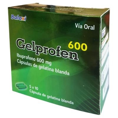 Gelprofen 600mg (Ibupronefo)  Capsula Gel Unidad (Balaxi)