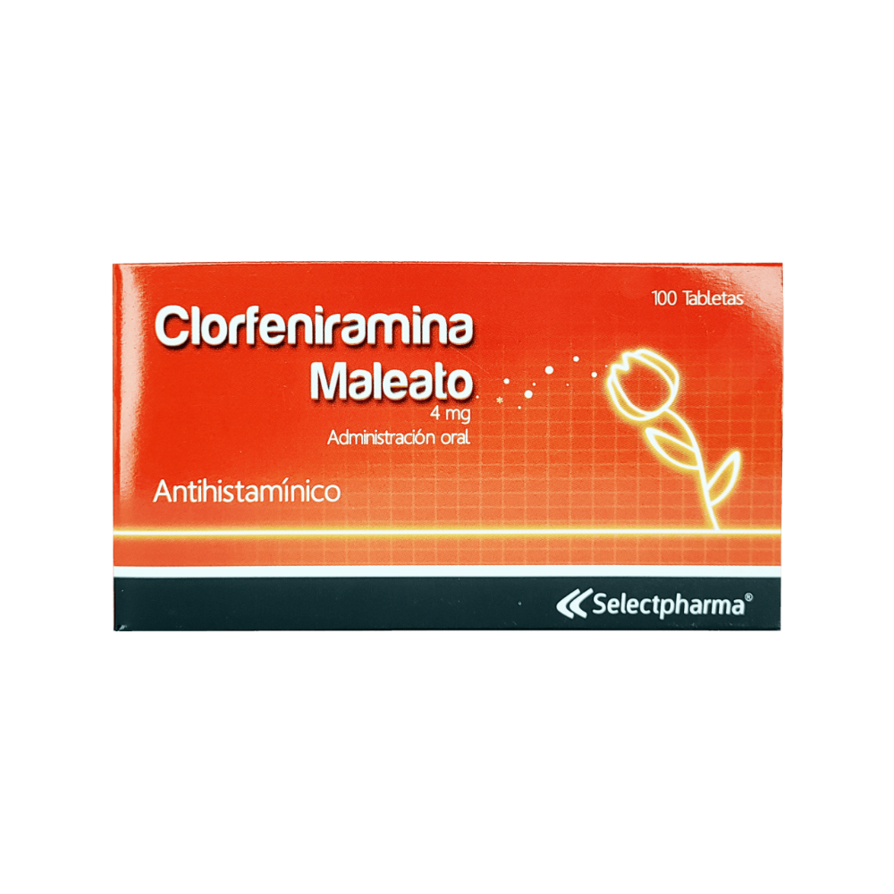 Clorferinamina 4mg Blister 10 Tabletas (Selectpharma)