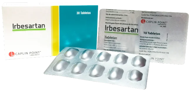 Irbesartan 150mg Tableta Unidad (Caplin Point)