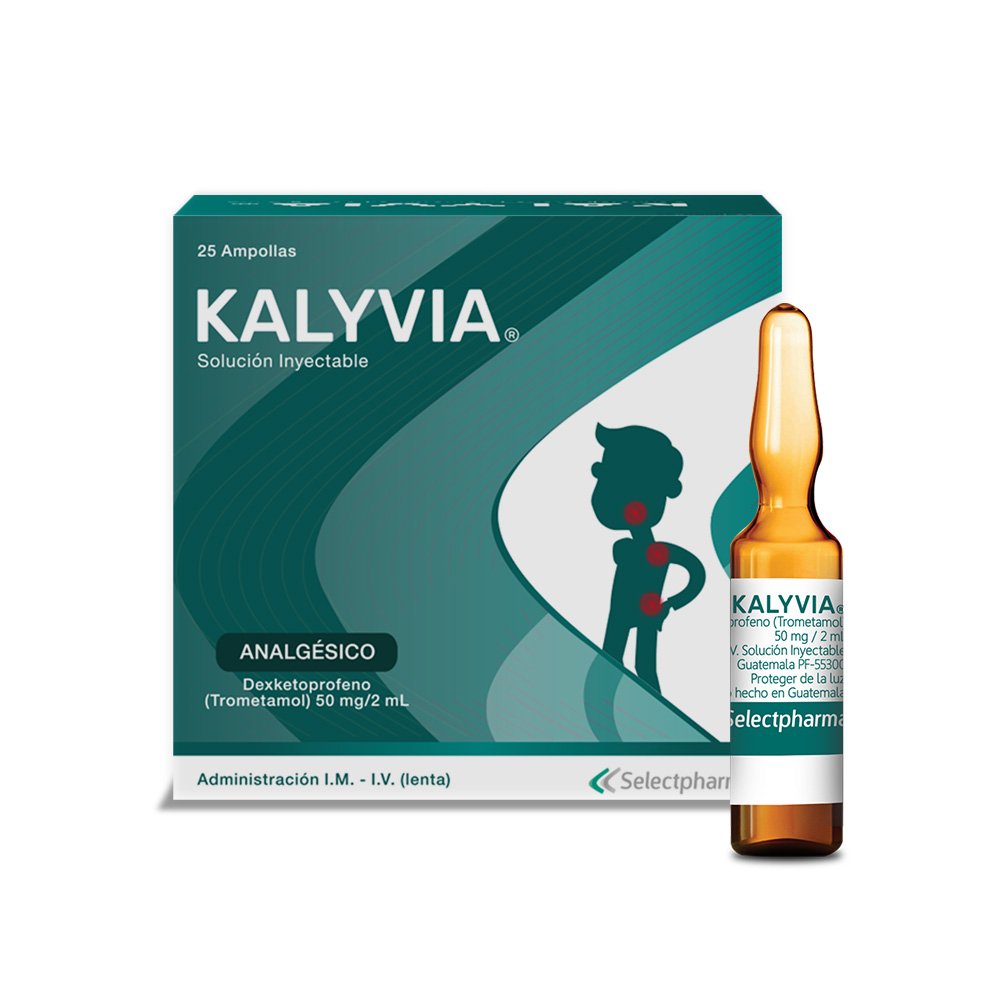 Kalyvia 25mg (Dexketoprofeno) Ampolla Unidad (Selectpharma)